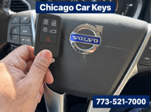 Volvo push-to-start key replacement completed by Chicago Car Keys in Chicago
