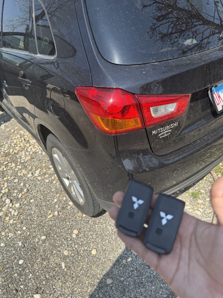 2014 Mitsubishi Mirage after an all-proximity-keys-lost job by Chicago Car Keys in Archer Heights, Chicago