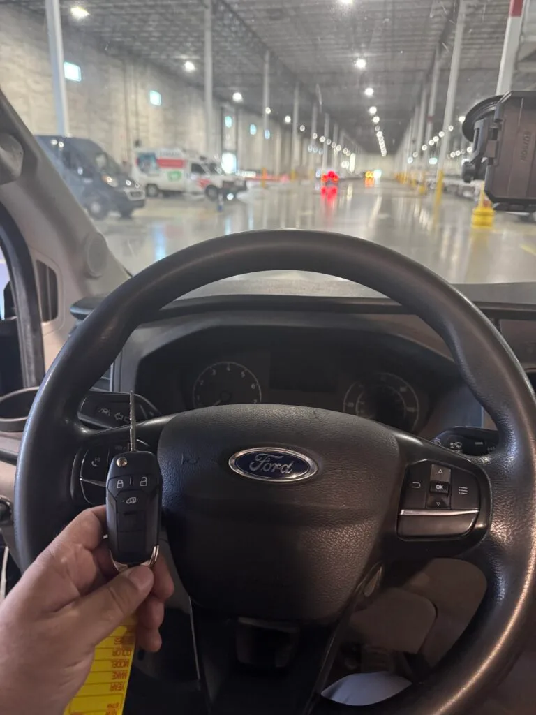 New flip key with remote for a 2021 Ford Transit, cut and programmed by Chicago Car Keys in Cicero, IL