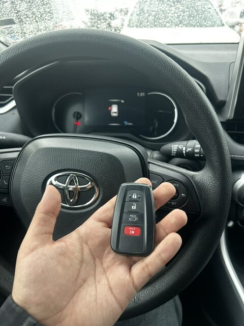 Replacement smart key for a 2024 Toyota RAV4 in Justice, Illinois
