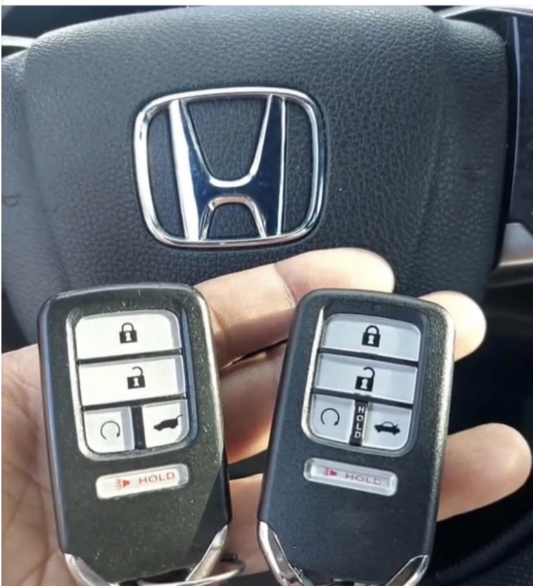 Two Honda Accord smart keys from an all-keys-lost job in West Lawn, Chicago