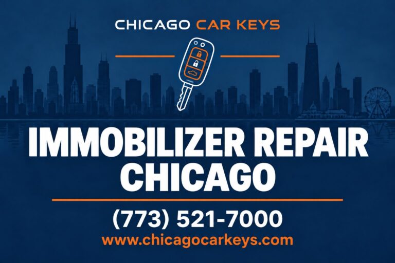 Chicago Car Keys branded service card for immobilizer repair in Chicago